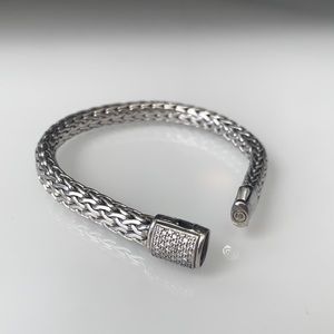 John Hardy Classic Chain Bracelet w/ Diamonds